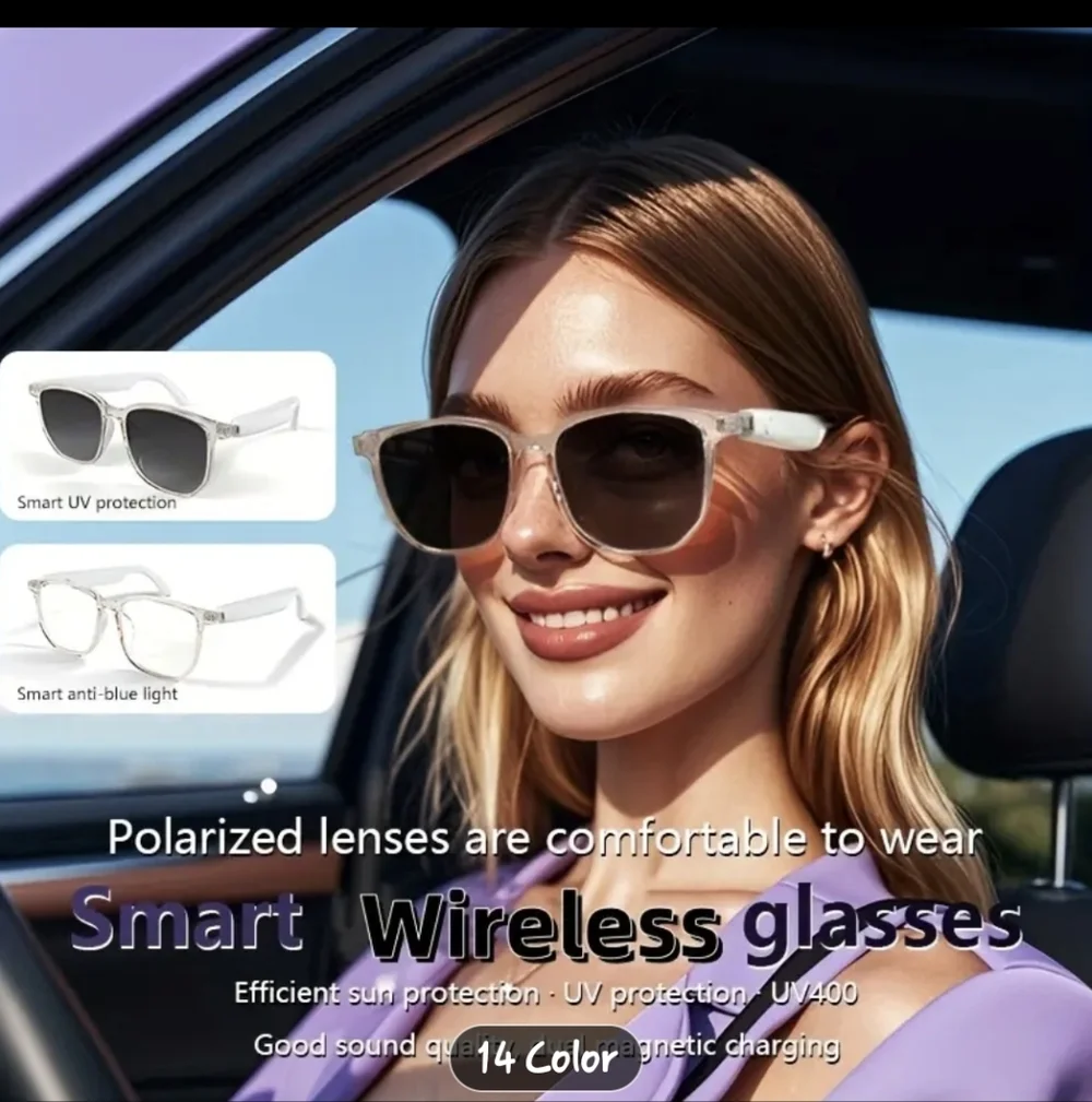 Smart Wireless Glasses Elegant Color Changing Frame Glasses